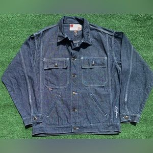 Vintage Y2K Loco Jean Streetwear Denim Jacket Men’s Size 2XL